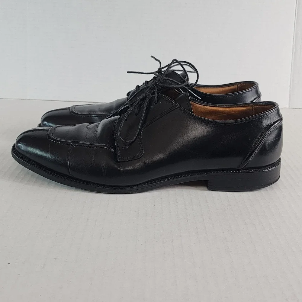 ALLEN EDMONDS Hancock 8404 Oxford Dress‎ Shoes Mens 10 Black Split Toe USA Made